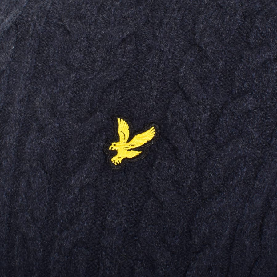 Lyle and scott navy jumper outlet